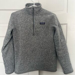 Patagonia Better Sweater 1/4 Zip - Women's Grey Birch White size Medium